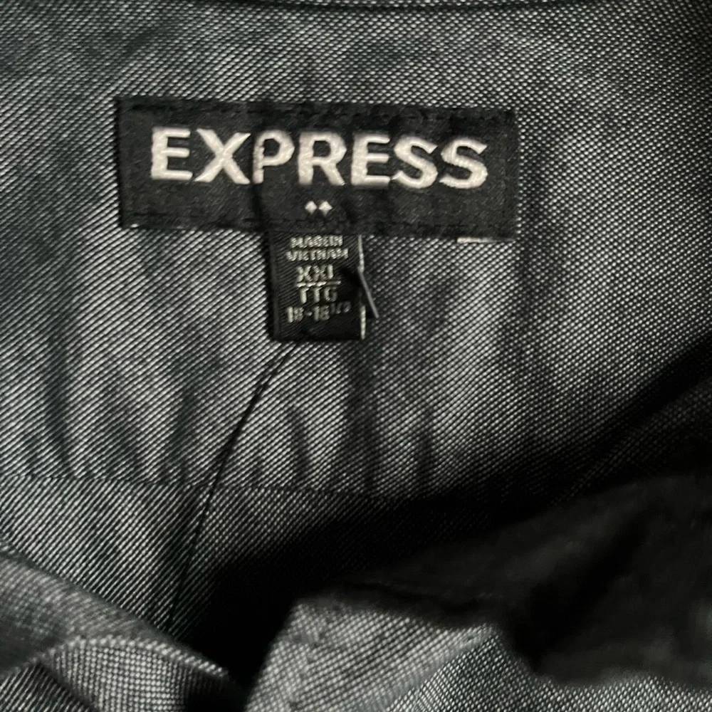 Express Men Charcoal Casual Button Down Shirt